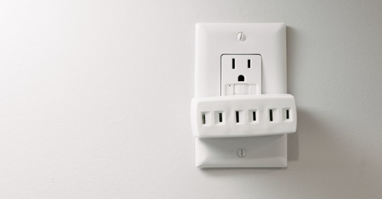 outlet with outlet extender in
