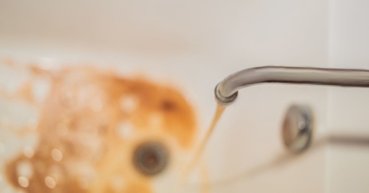 dirty water coming out of drain