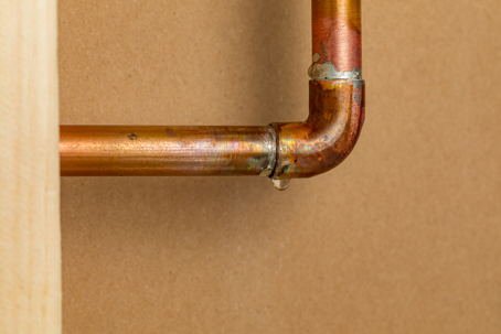 Leaking Copper Pipe Connection